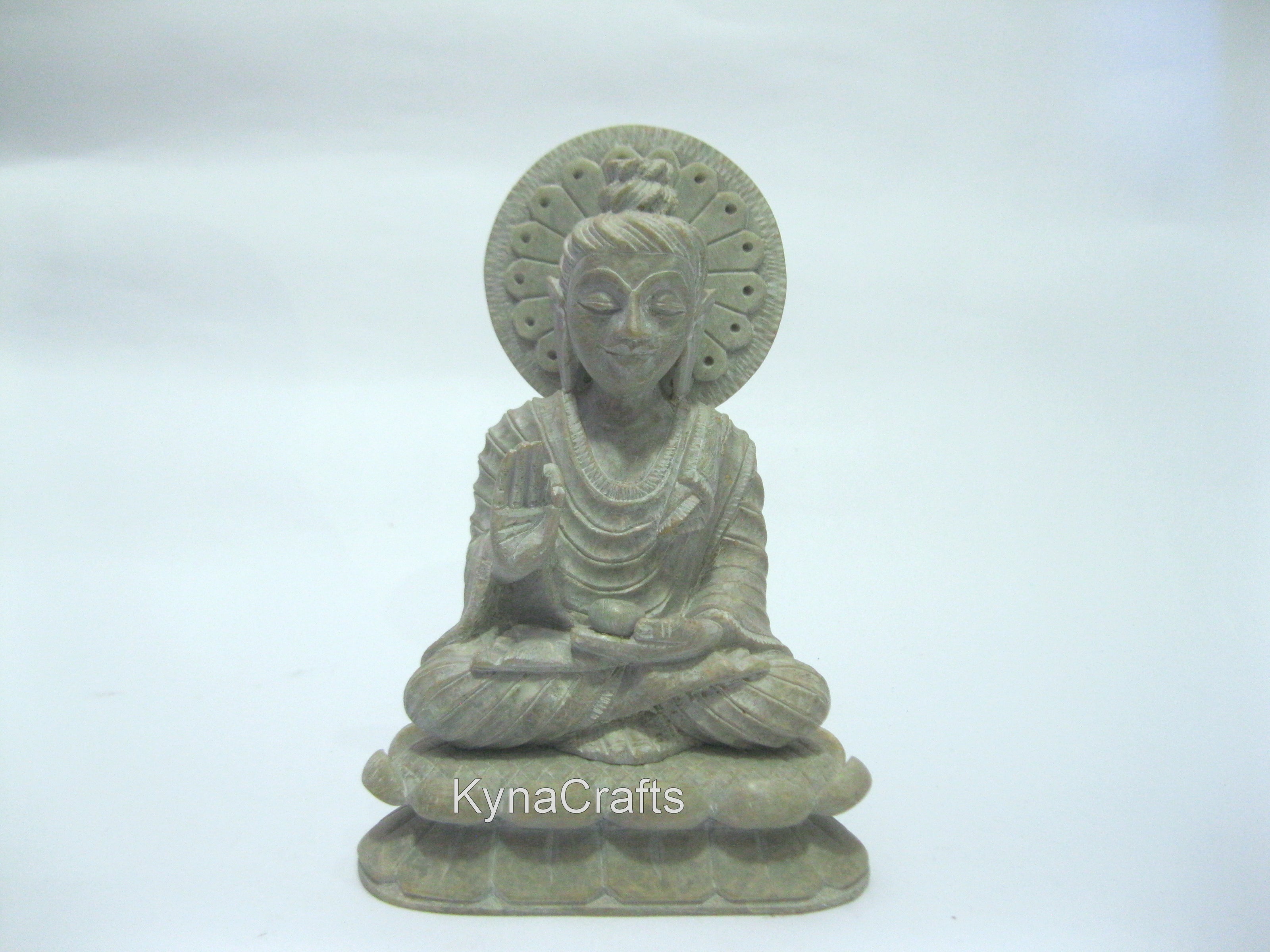 Soap Stone Buddha Statue , Hand Carving Buddha Idol 