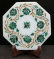 Malachite Kettle Stand , White Tea Pot Stand 