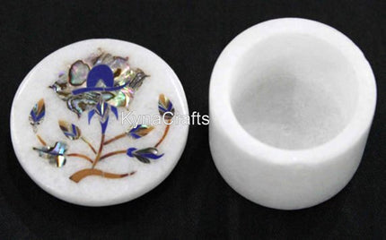 Round Marble Box, Trinket Box 