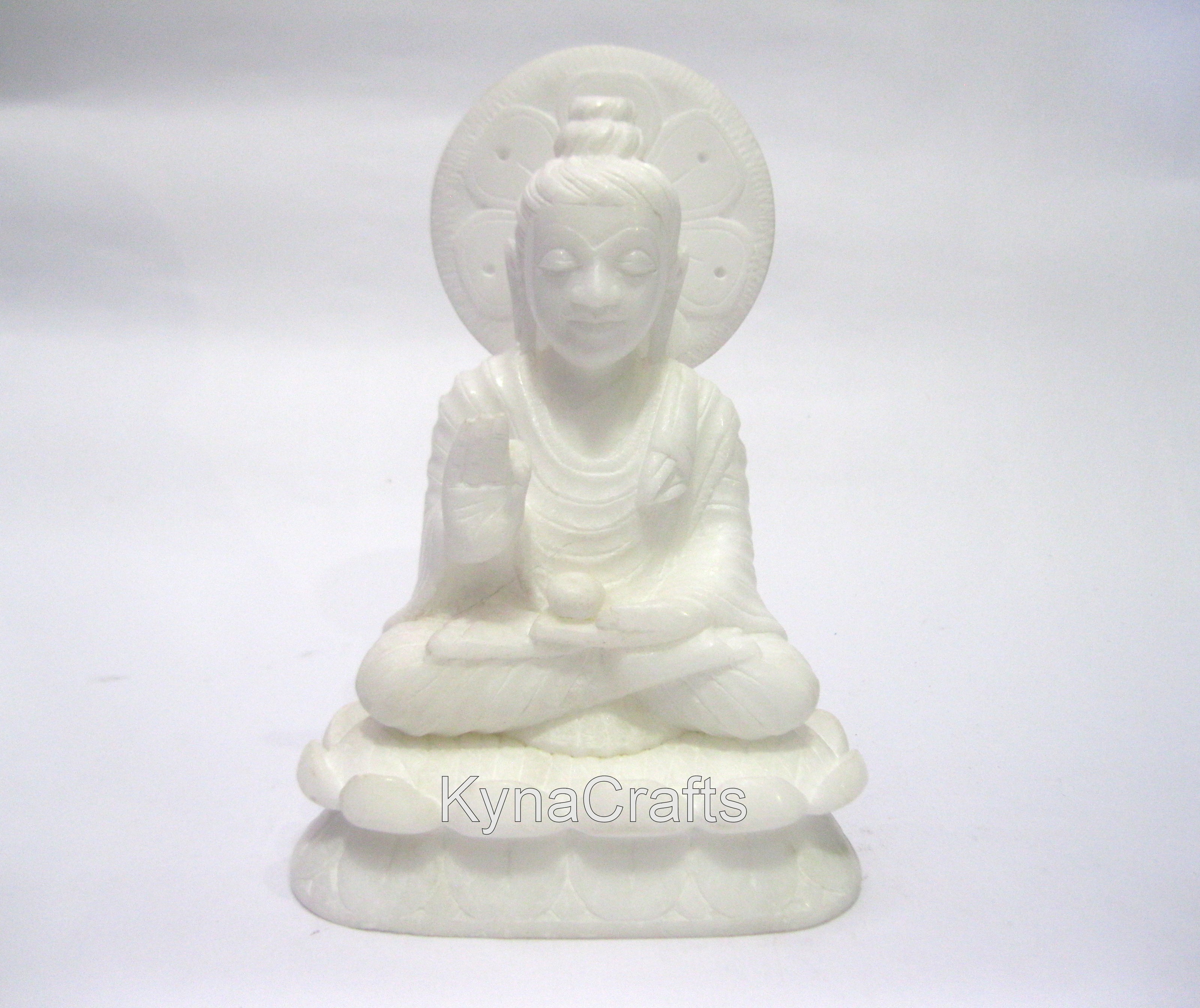 Marble Buddha Statue , Stone Lord Buddha Statue 