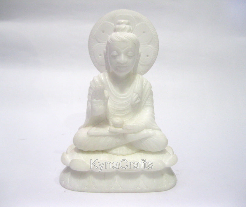 Marble Buddha Statue , Stone Lord Buddha Statue 