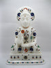 Hand Painted Buddha Statue , Marble Sitting Buddha Statue 