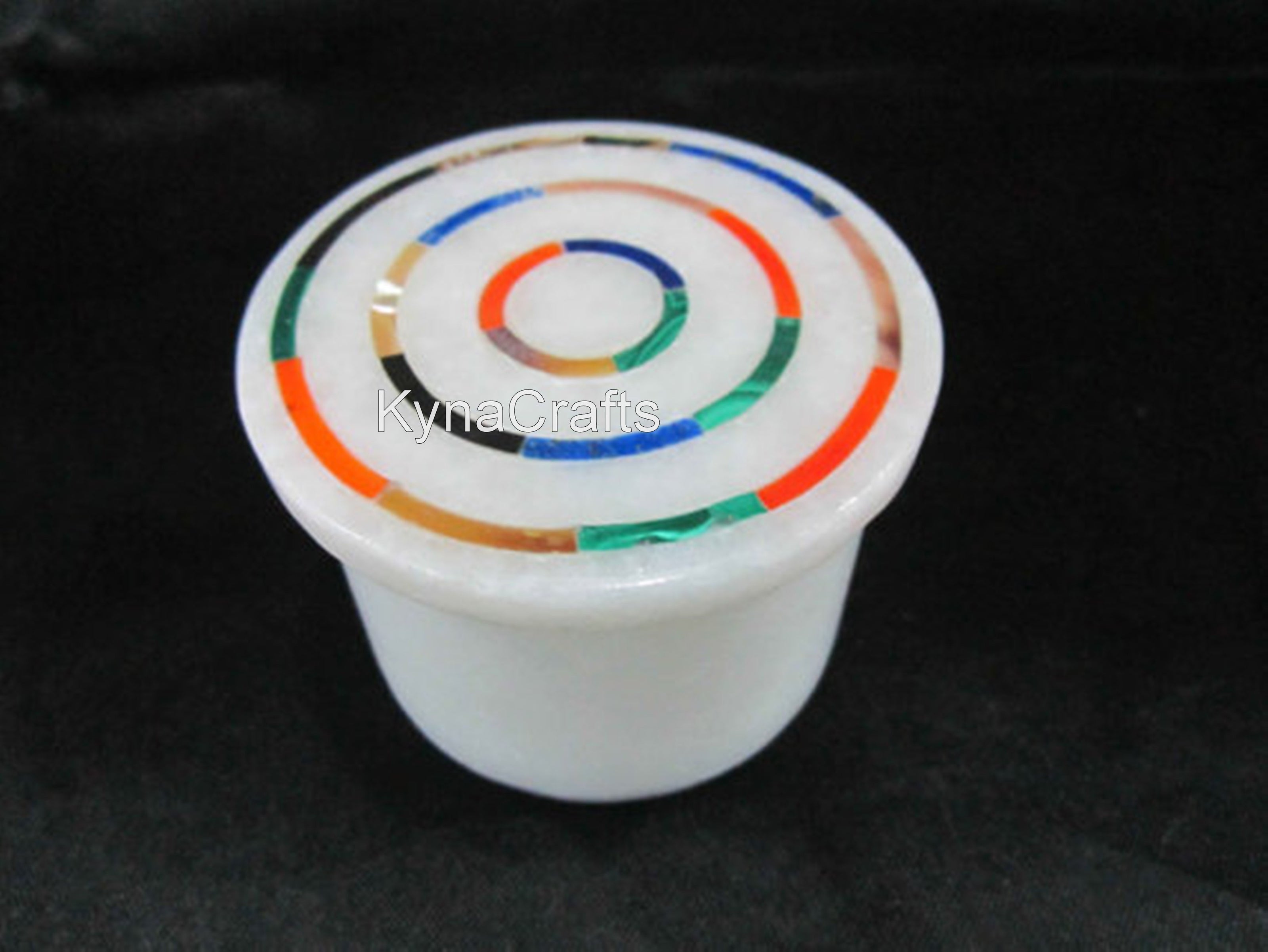 Round Marble Box, White Marble Box 