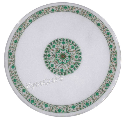 Round Table Top, White Table Top, Inlaid Table Top