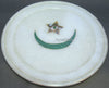 Malachite Inlay Plate , Marble Collectible Plate 