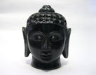 Marble Handmade Statue , Black Buddha Head Statue 