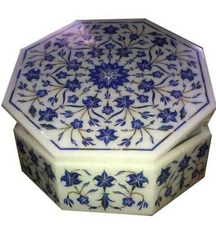 Inlaid Marble Box , Marble Box Inlaid Floral 