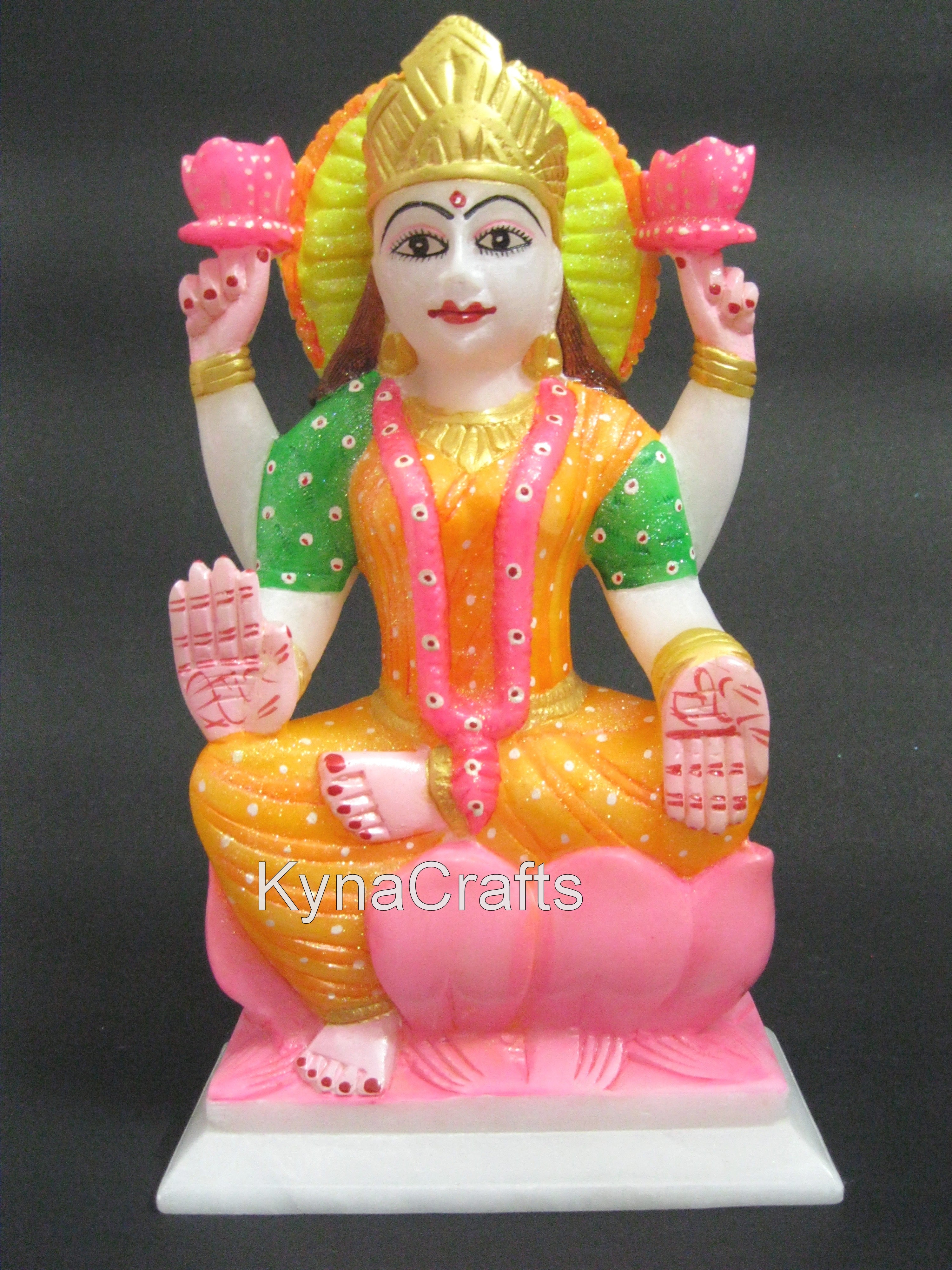 Marble Laxmi Maa Murti , White Laxmi Idol 