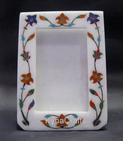 Multicolor Stone Photo Frame , Marble Picture Frame 