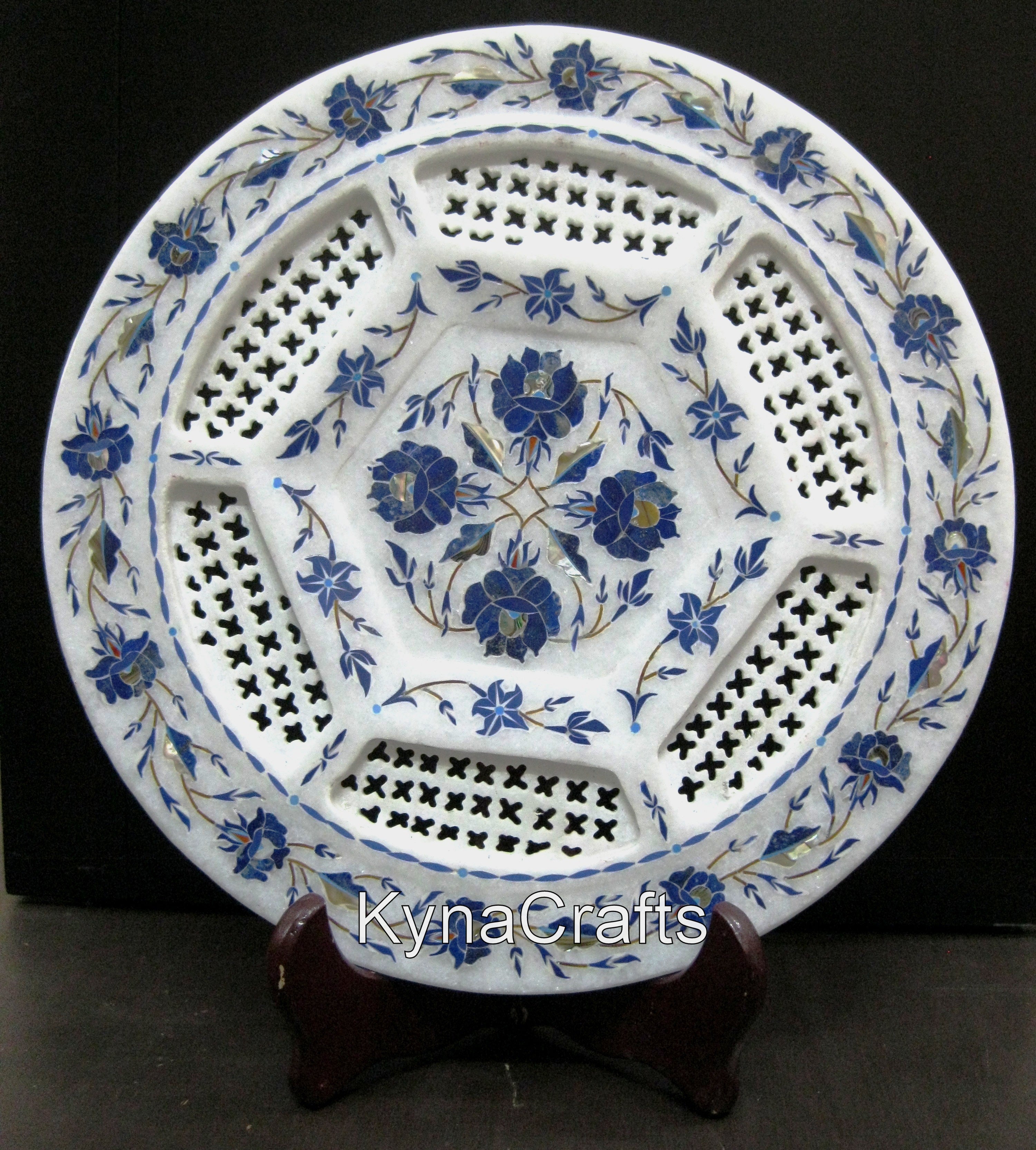 Marble Decorative Plate , Lapis Lazuli Plate 