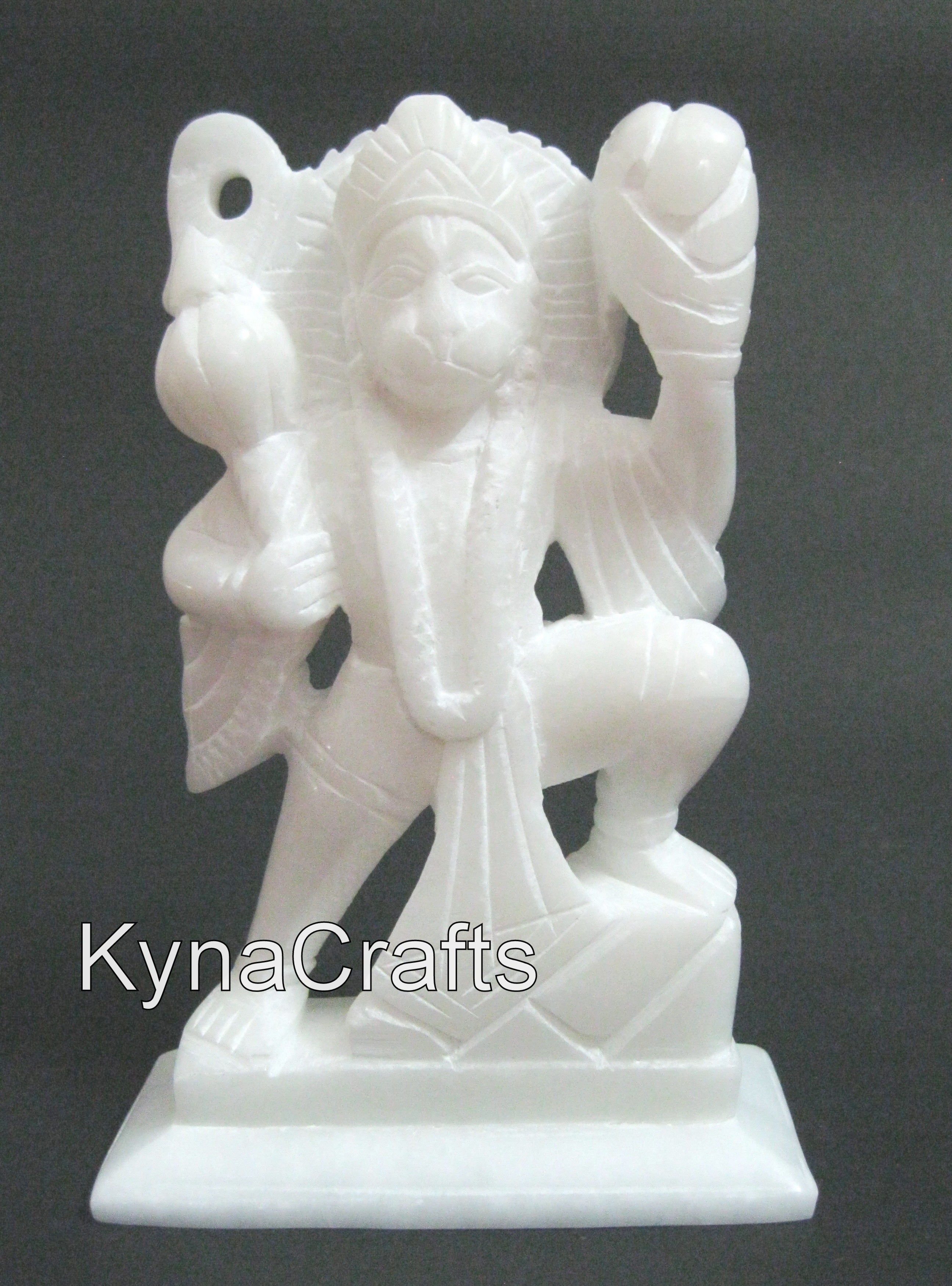 Marble Ramdoot Statue , Stone Pawan Putra Ji Statue 