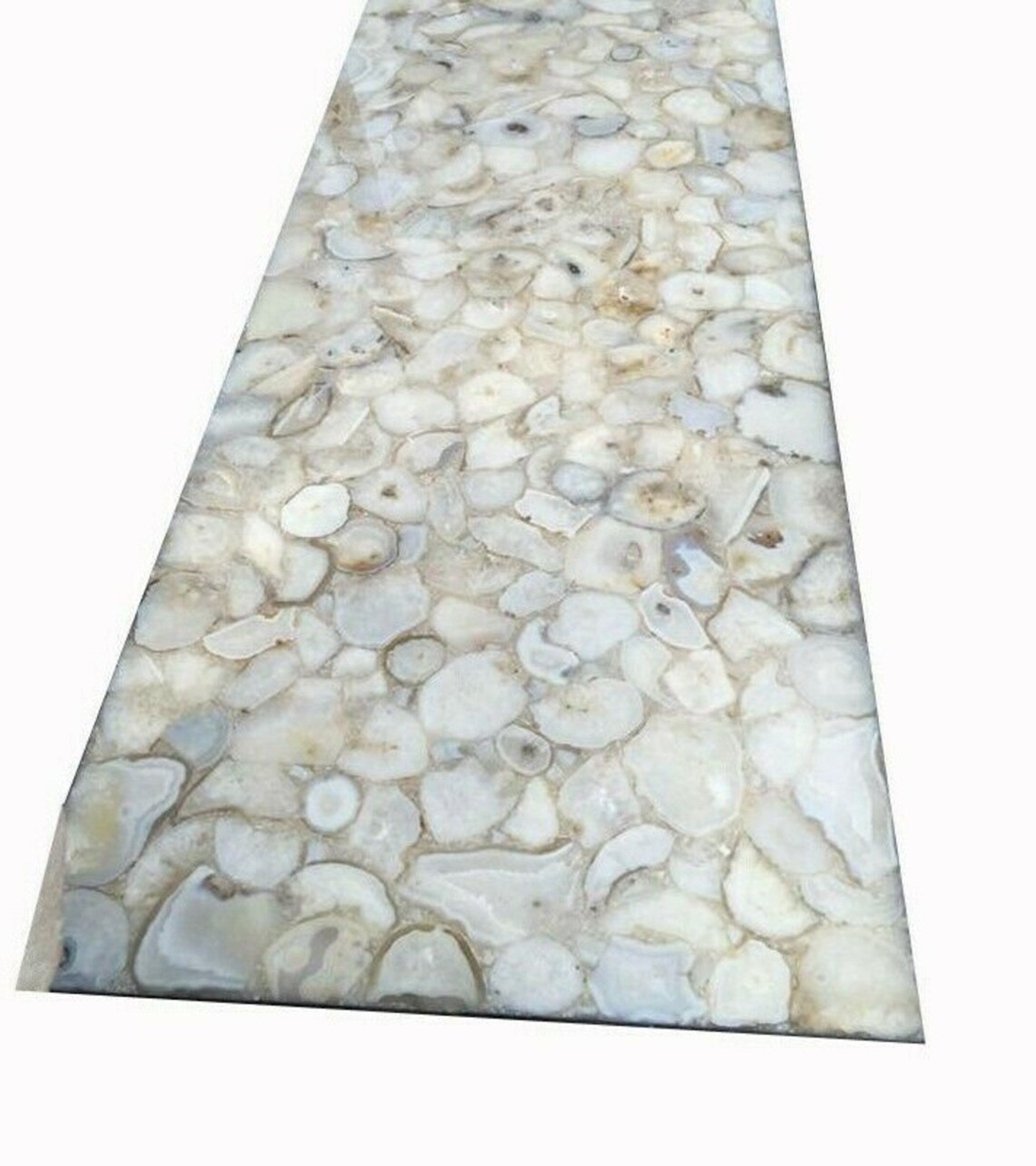 White Agate Table Top, Agate Dining Table Top