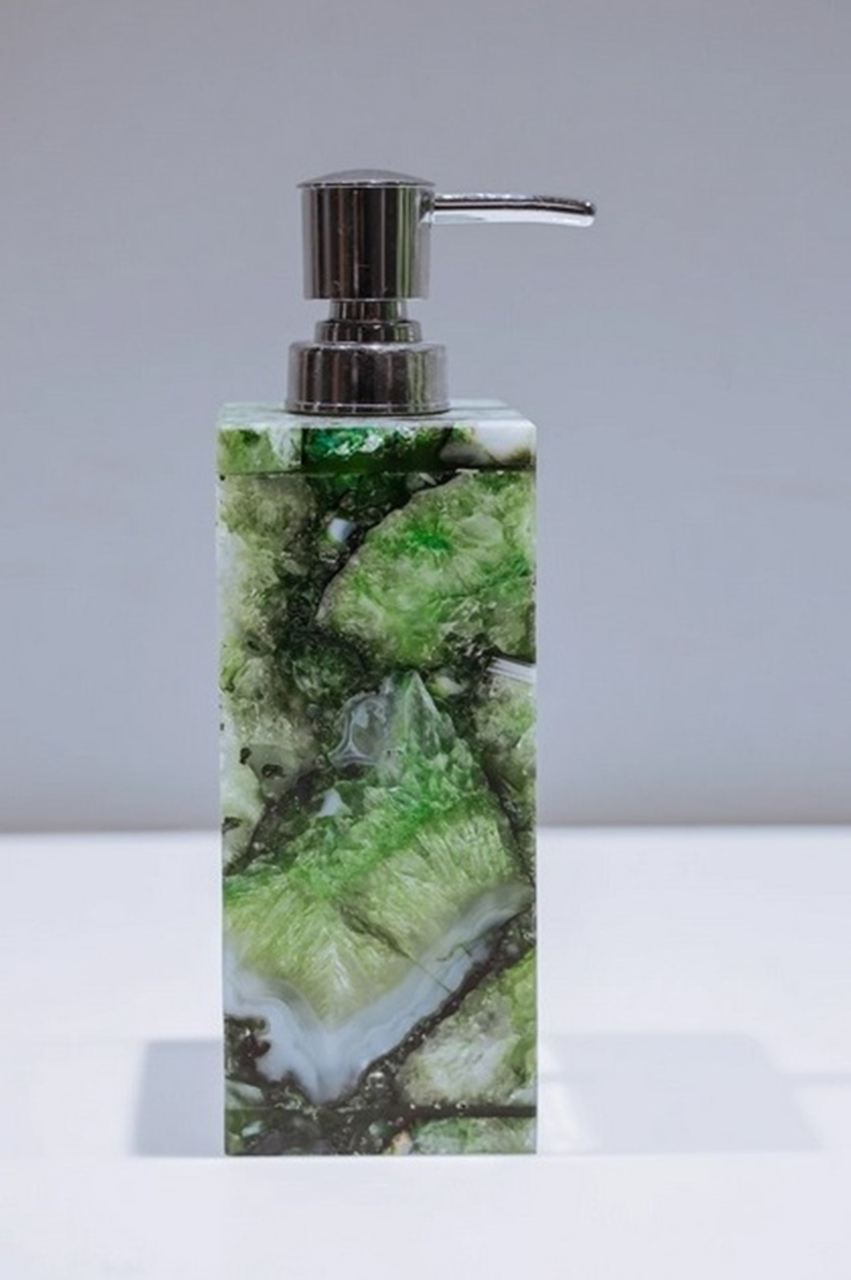 Green Agate Handash Dispenser , Agate Sleek Soap Dispenser 