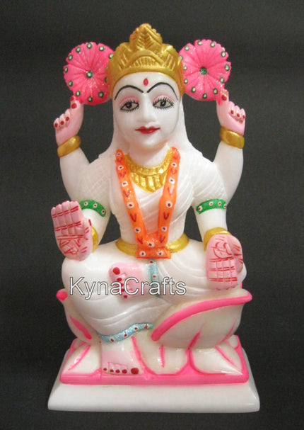 White Lakshmi Ji Statue , Marble Laxmi Ji Idol 