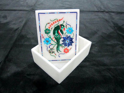 Gemstone Inlay Box, Marble Inlay Box 