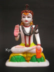 Hand Painted Lord Bhole Nath Idol , Marble Bhole Baba Idol 