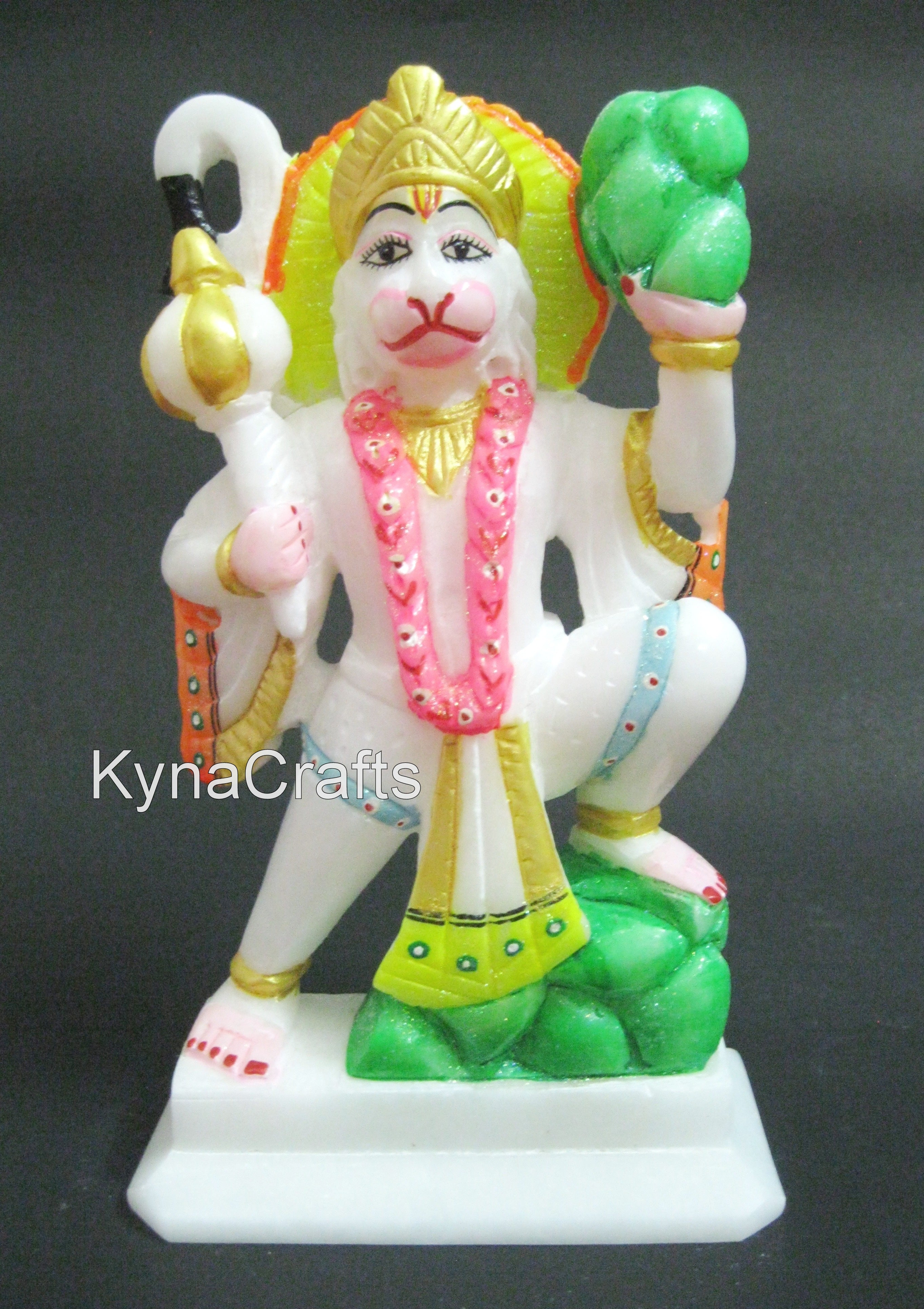 Hand Painted Hanuman Ji Statue , Ramdoot Ji Statue 