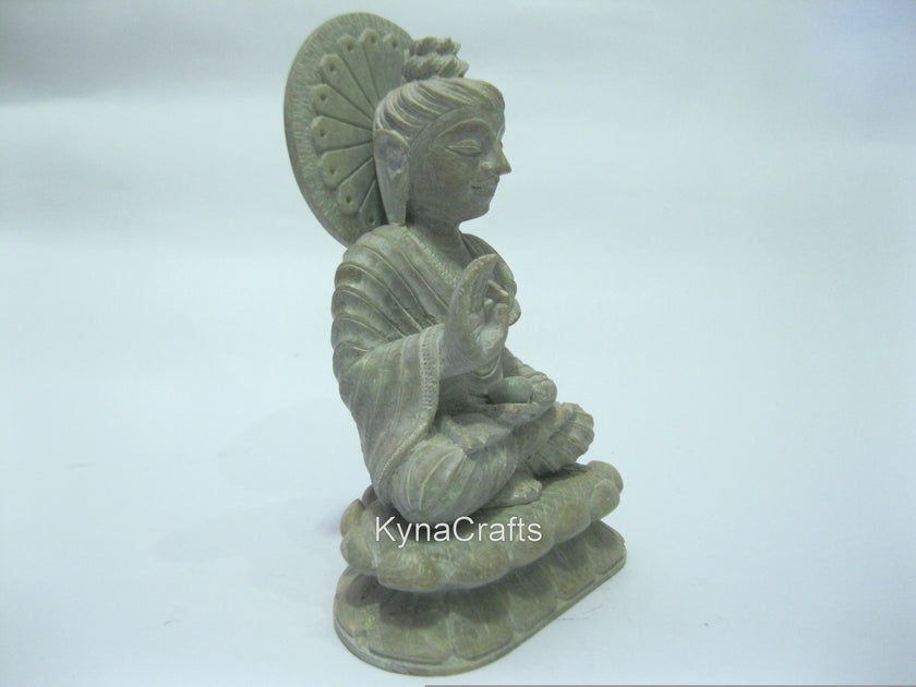 Soap Stone Meditation Buddha Statue 
