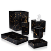 Black Marble Bath Set , Marble Soap Case 