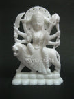 Decorative Mata Rani Statue for Temple , Marble Maa Sherowali Idol 