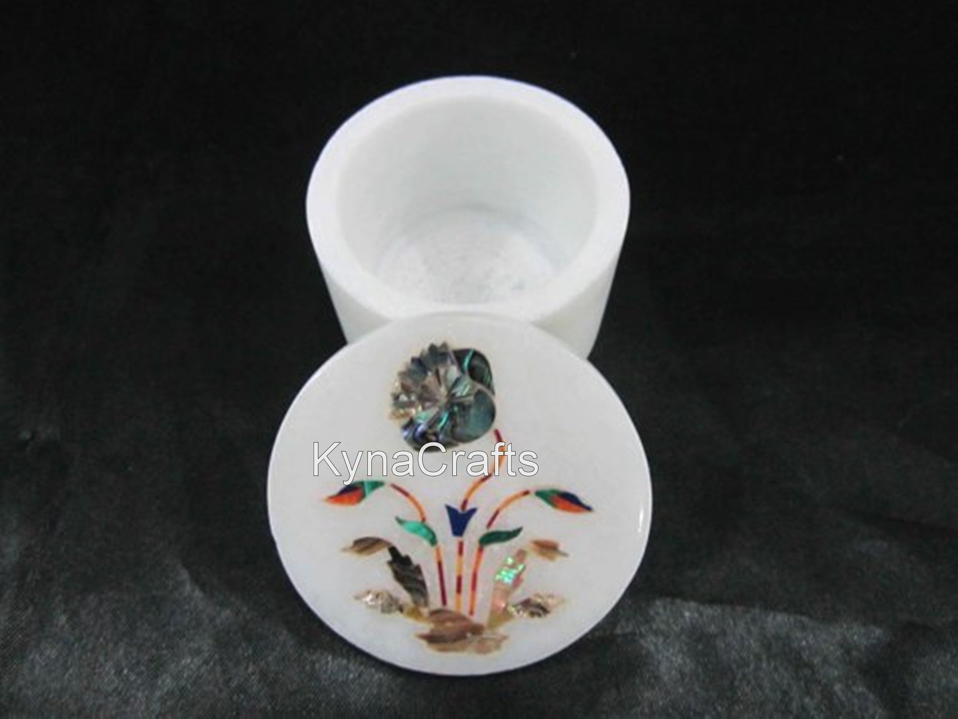 Marble Inlay Box , Floral Art Box 