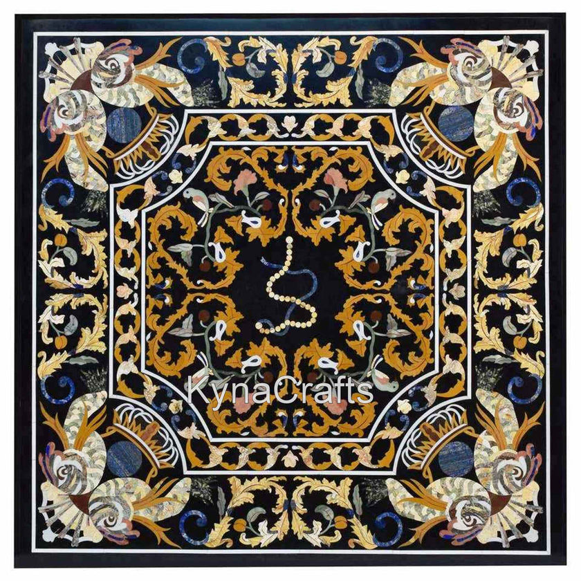 Marble Inlay Table Top, Lawn Table Top