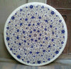 Lapis Lazuli Table Top, Round Table Top, White Table Top