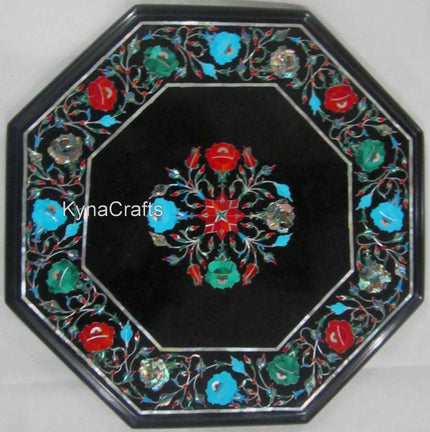 Octagonal Table Top, Black Table Top