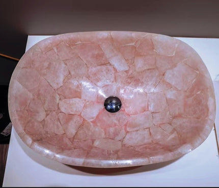 Rose Quartz Sink , Rose Quartz Wash Basin 