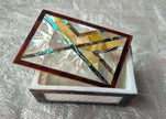 Marble Necklace Box , Marble Lidded Box 