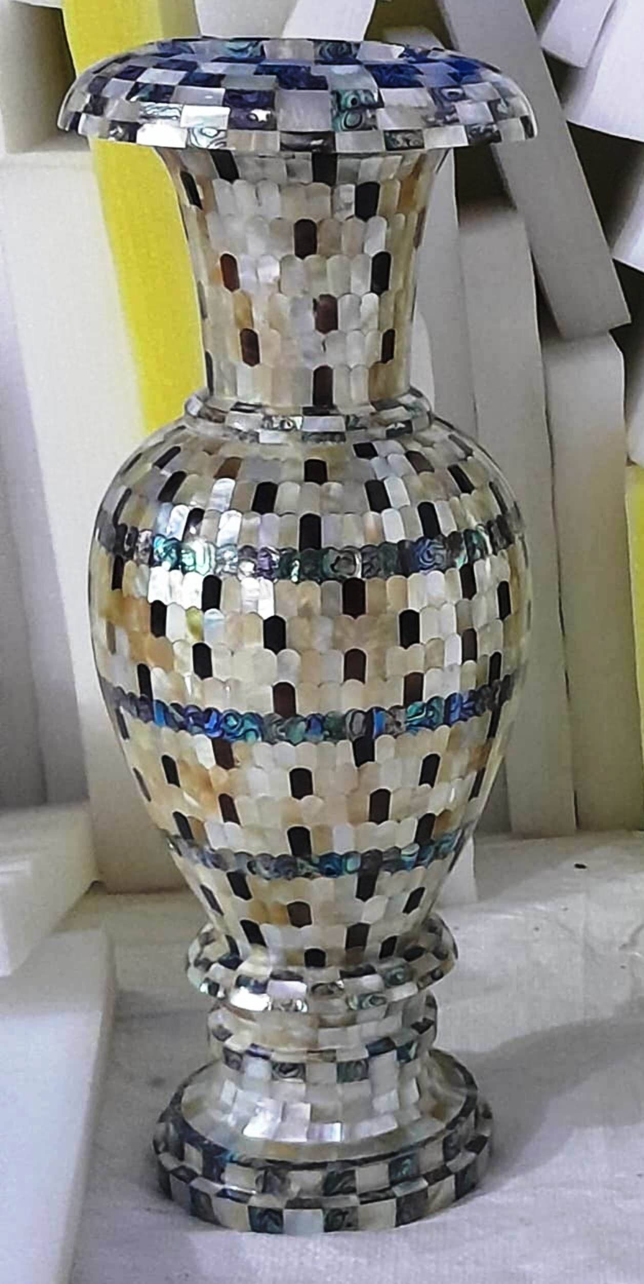 Semi Precious Stone Pot ,  Marble Flower Pot 