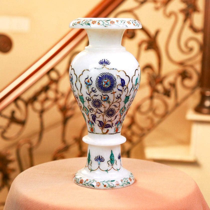 Marble Plant Pot , Handmade Planter 