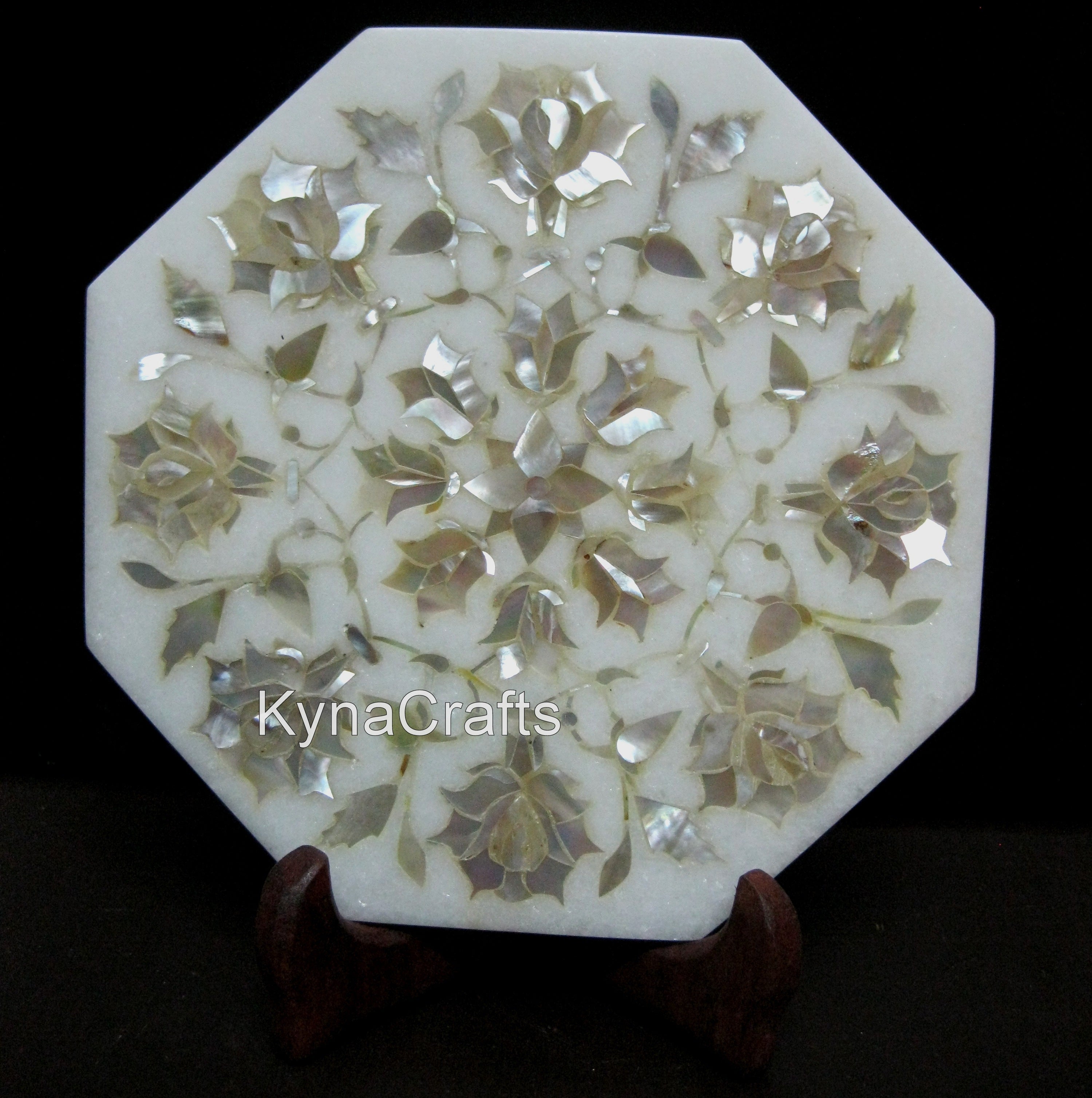 Octagon Marble Stand , Gift-able Plate 