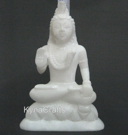 Intricate Work Lord Shiva Statue , Marble Mahakal Idol