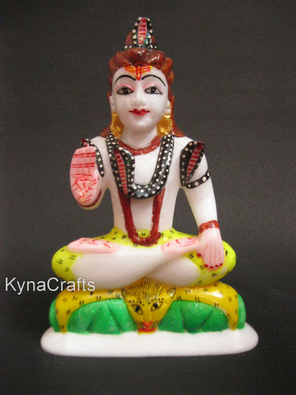 Hand Painted Idol , Marble Shiva Ji Idol 