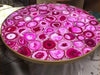 Pink Table Top, Round Table Top, Agate Center Table Top