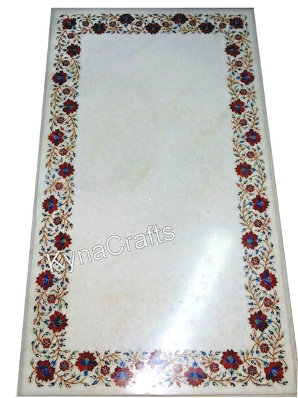 Lapis Lazuli Table Top, White Table Top, Rectangle Table Top