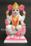 Goddess of Proeperity , Marble Laxmi Ji Statue 