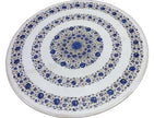 Lapis Lazuli Table Top, White Table Top, Round Table Top