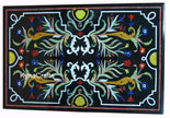 Pietra Dura Table Top, Dining Table Top, Black Table Top 