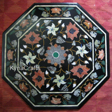 Antique Floral Table Top, Coffee Table Top, Inlaid Table Top