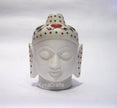 Marble Inlay Buddha Head Statue , Marble Inlay Statue 