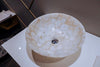 Quartz Counter Top Vessel , White Quartz Powder Room Sink