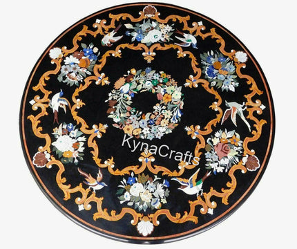 Dining Table Top Floral Art Table Top, Round Table Top