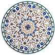 White Table Top, Round Table Top, Inlay Table Top