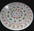 Round Table Top, Marble Inlay Table Top, Dining Table Top