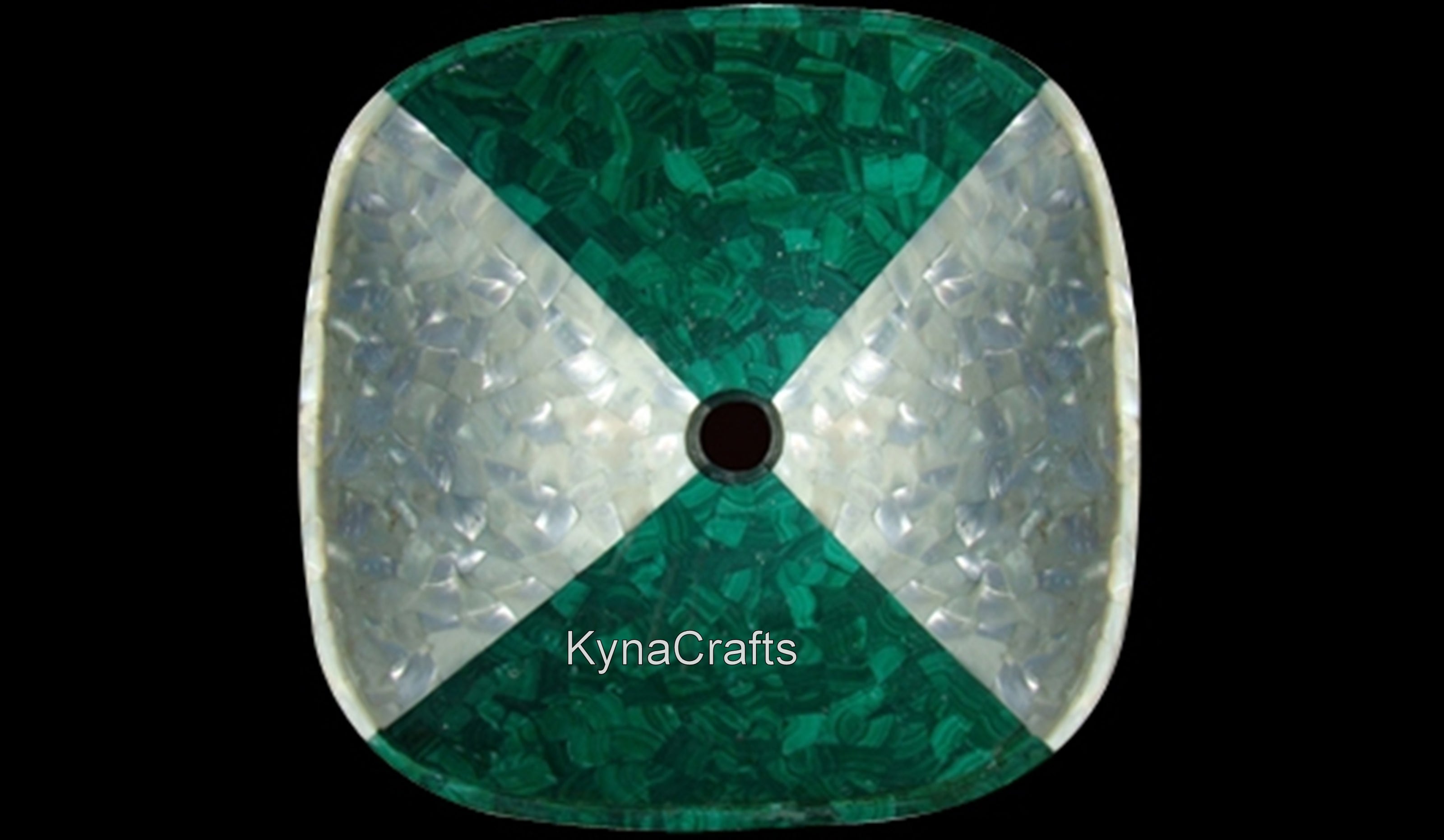 Malachite Stone Sink , Handmade Sink 