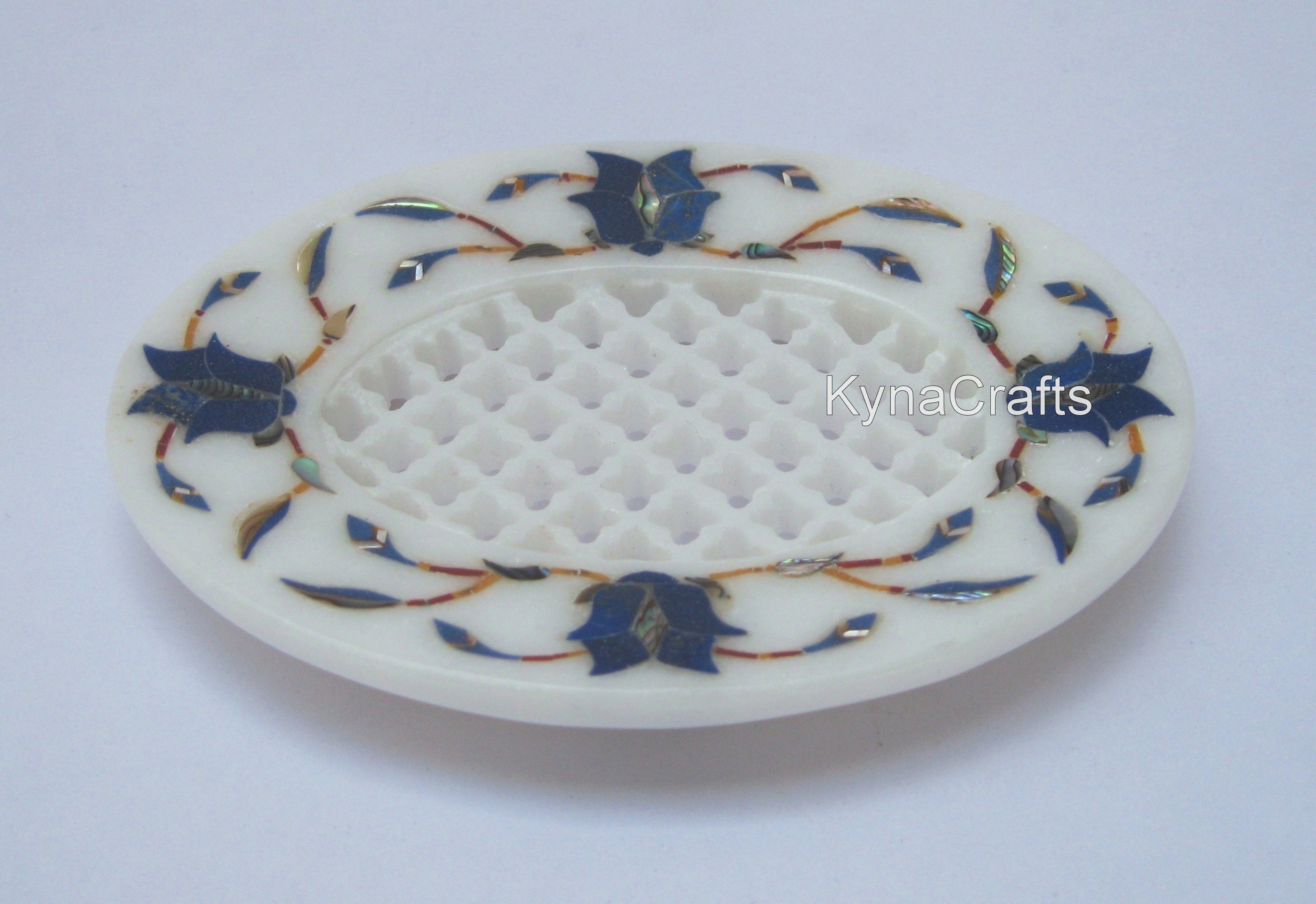 Lapis Lazuli Soap Case , Marble Holder 