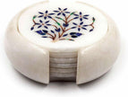 Marble Coaster Set , Gift-ble Coaste rSet