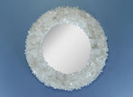 White Quartz Crystal , Stone Glass 